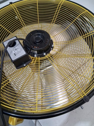 VAGKRI  Industrial Drum Fan - 320W High Velocity - 24" - yellow/black image 5