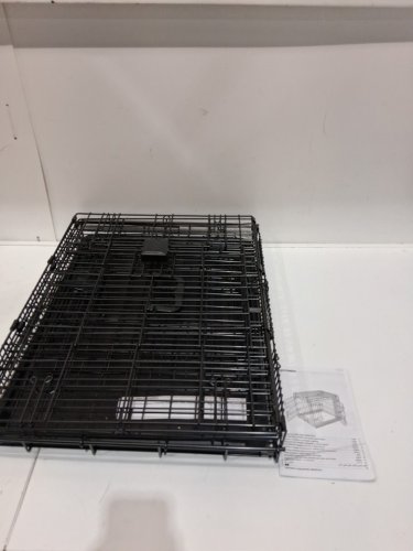 AmazonBasics Single Door Folding Metal Cage Crate For Dog or Puppy - 24 x 19 x 21 Inches image 3
