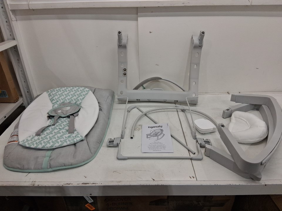 Ingenuity 3-in-1 Keep Cozy Grow with Me Vibrating Baby Bouncer, rocker & chair - 40lbs capacity - multicoloured (model: ‎12637) image 3