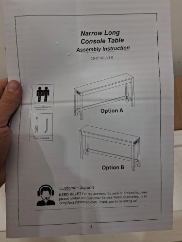 aheaplus narrow wooden console table with charging station - 63" x 14" x 32" - white/walnut - (model: BBY-CS-CT-63-COW) image 8