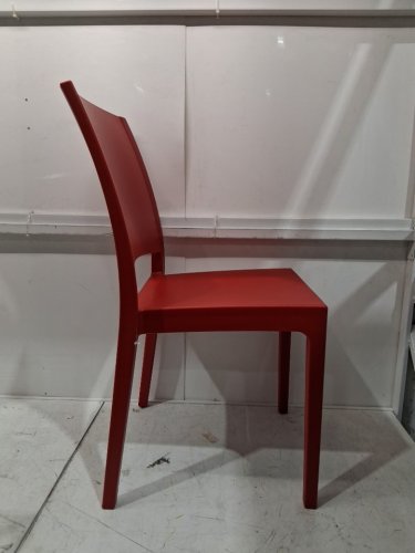 ARETA plastic stacking dining chair - 35" x 17" - red - (model:1011751) image 6