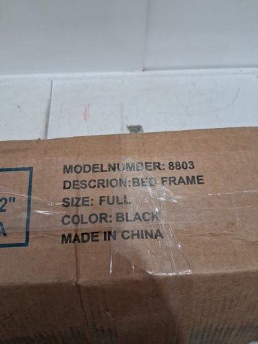 Heavy Duty metal Platform Bed Frame - 12" height - FULL - black image 3