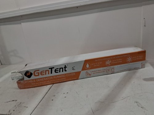 GenTent Generator Running Cover for Open Frame Portable Generators - 76" - 104" Universal Fit - grey image 2