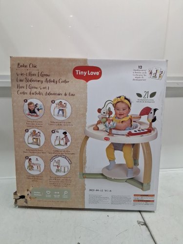 Tiny Love 5-in-1 Here I Grow 3 height adjustable Stationary Activity Center - Boho Chic (Model: 04202CBOHO) image 6