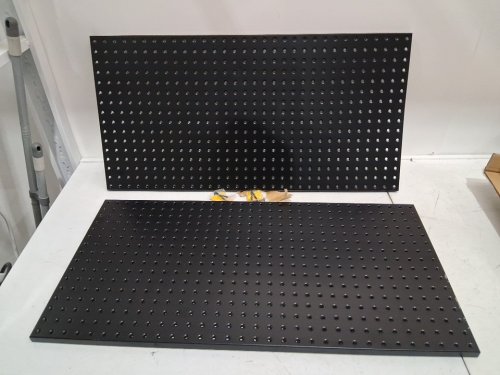 2PK Heavy Duty Metal Pegboard Kit - 32" x 16" - Black (Model: SKU4-PEGBOARD KIT) image 4
