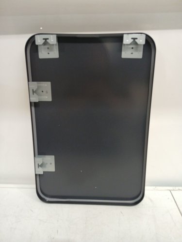 obestik wall mounted vanity mirror - 16" x 24" - black image 3