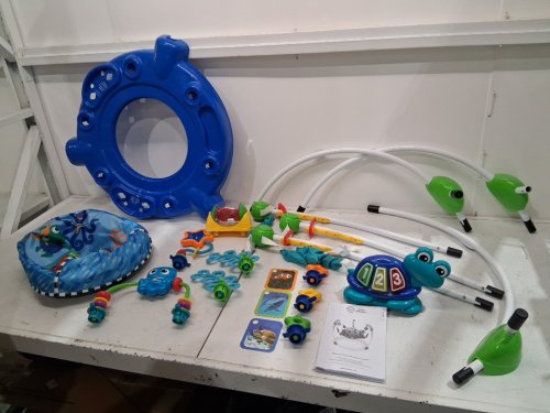 Baby Einstein Neptune's Ocean Discovery Jumper with Adjustable Height - 15+ multi-sensory toys/activities - 4 languages - Multi-colour (Model: 10455) image 4