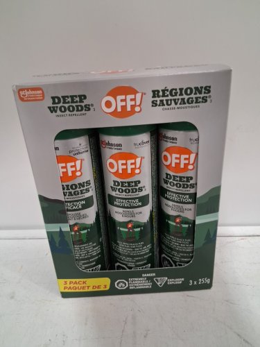 3PK OFF! Deep Woods INSECT Repellent long lasting protection - 255G each (model: 1191135) image 2