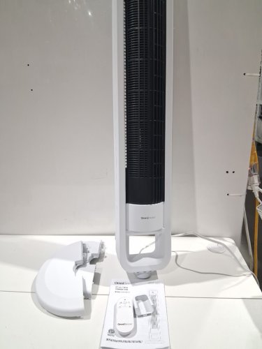 omnibreeze premium 38" Rotating tower fan with wifi CONTROL, 5-SPEEDS & REMOTE - white/BLACK (model: 5333021/dc2313r-g) image 3