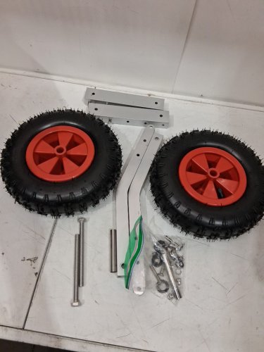 VEVOR BOAT LAUNCHING WHEELS - 500 LBS LOADING CAPACITY, 12" WHEELS - RED/BLACK/STEEL, (MODEL:CYXSL12500) image 4