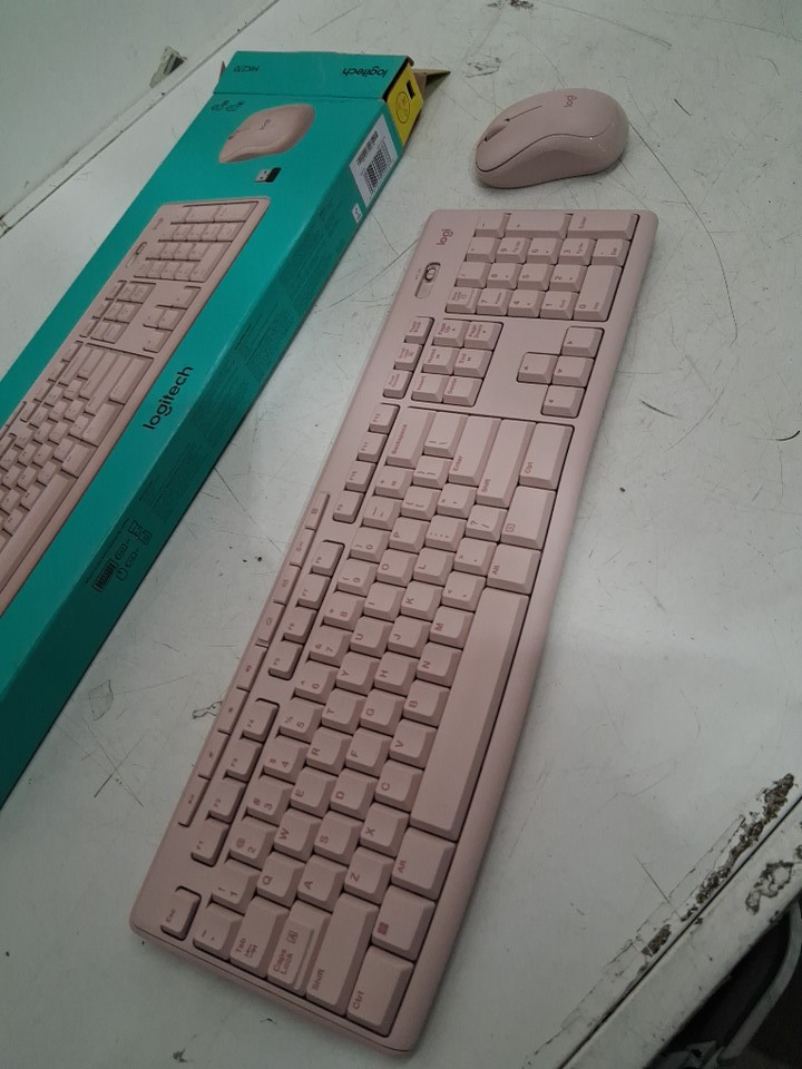 2pc Logitech MK270 Wireless Keyboard and Mouse Combo - 2.4 GHz Wireless - Pink (Model: MK270) image 3