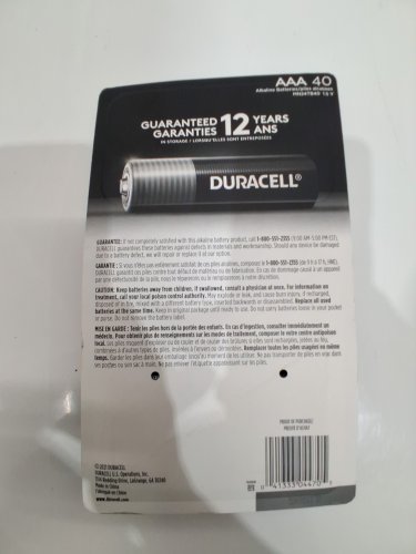 40PK DURACELL COPPERTOP POWERBOOST BATTERIES - AAA (Model: 1032647) image 3