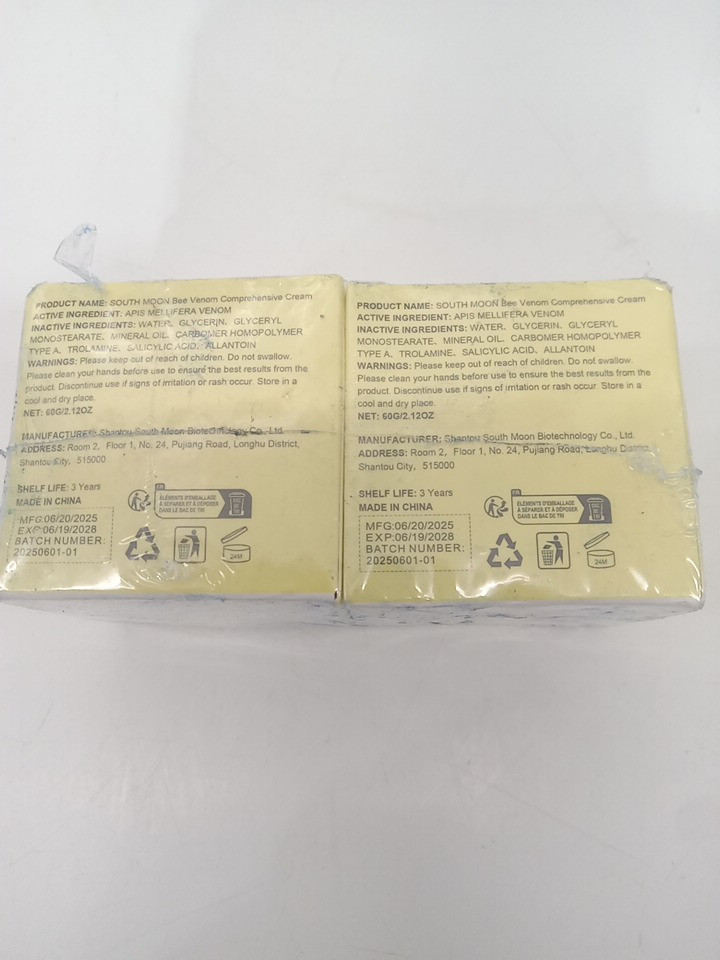 2PK SOUTH MOON bee venom ointment cream for skintags, warts & moles - 60G each image 4