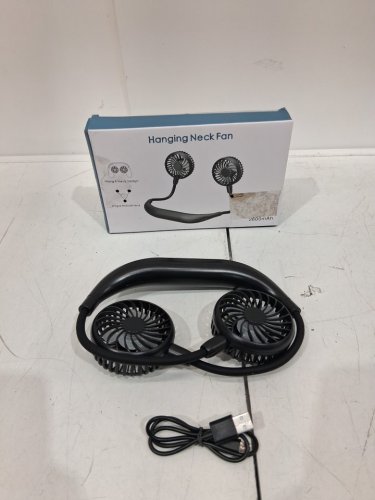 amacool rechargeable HANGING NECK FAN - 2600MAH - BLACK (model: hf340) image 2