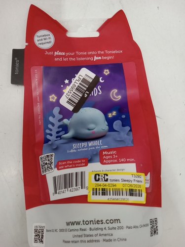 tonies Sleepy Friends: Sleepy Whale Lullaby melodies from the ocean - compatible with Toniebox image 3