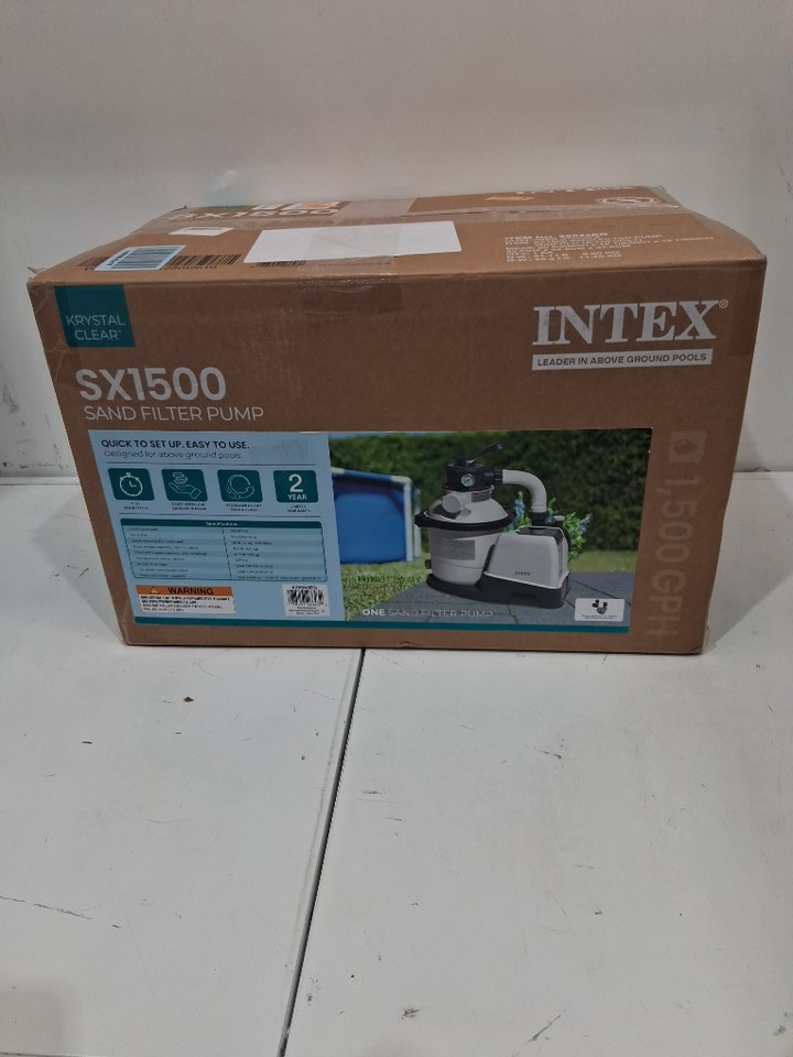 INTEX SX1500 Krystal Clear Sand Filter Pump for Above Ground Pools - 1500 GPH (model: 26643EG) image 2