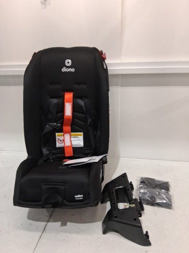 DIONO RADIAN 3R 3-IN-1 CONVERTIBLE REAR/FORWARD FACING CAR SEAT FOR UPTO 10 YEARS - 120LBS CAP - JET BLACK (MODEL: 50620-NA-01) image 3