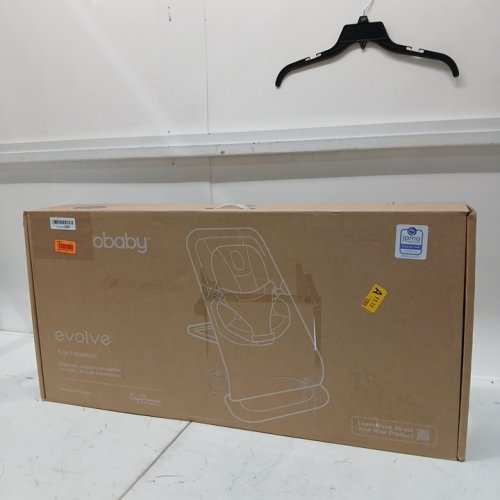ERGOBABY EVOLVE 3-IN-1 ADJUSTABLE BOUNCER SEAT/CHAIR FOR NEWBORNS TO TODDLERS - 20-29LBS CAPACITY - onyx black (MODEL: EVLBNCONYXNA) image 2
