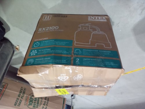 INTEX SX2100 KRYSTAL CLEAR SAND FILTER PUMP FOR ABOVE GROUND POOLS - 2100GPH - WHITE/GREY (MODEL: SFW80110/SX2100) image 2