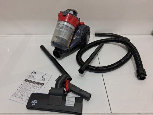 DIRT DEVIL EXPRESS LITE COMPACT BAGLESS CANISTER VACUUM CLEANER - RED/BLACK (MODEL: SD40190) image 6