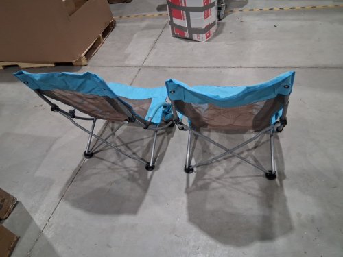 2PK GARVEE HIGH BACK FOLDING BEACH CHAIRS - BLUE (MODEL: PSS_33JK2MIN) image 4