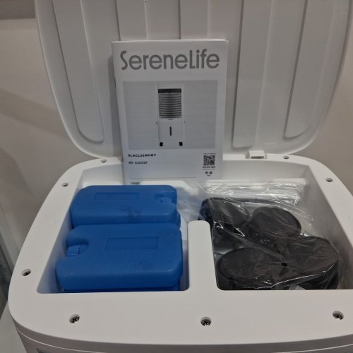 SereneLife portable Evaporative Air Cooler Fan with WiFi app and remote control - white (model: SLACL25WHGY) image 8