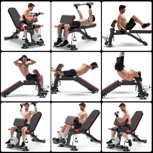 Adjustable Weight Bench dumbbell machine - 600lbs cap - Black (Model: 24924) image 2