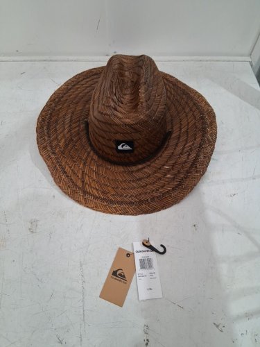 adult unisex QUICKSILVER PIERSIDE STRAW LIFEGUARD HAT - Large/ extra large- Brown (style:aqyha00145) image 2