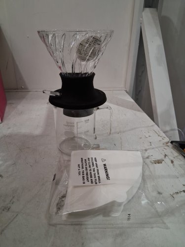 Hario V60 Switch Immersion Dripper Server Set WITH FILTERS - 200mL - BLACK (model: SSD-5012-B) image 3