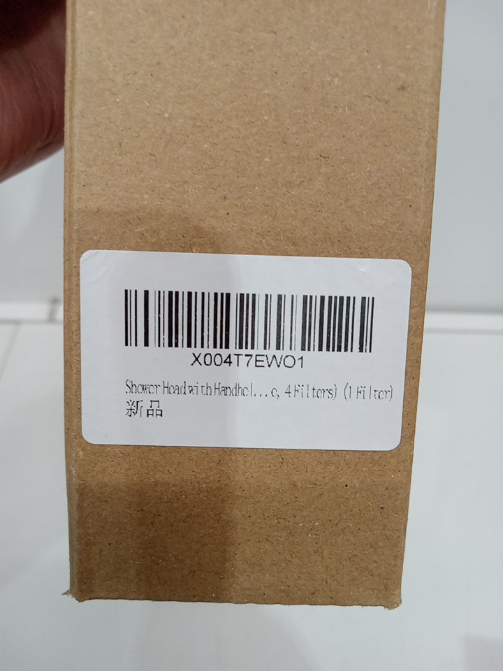 Filterelated Handheld Shower Head with Stop Button - Chrome image 3