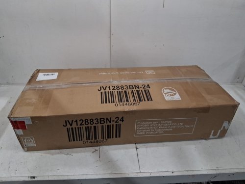 2pk costway low back counter height bar stools - 330lbs max - white/brown - (model: jv12883bn-24) image 4