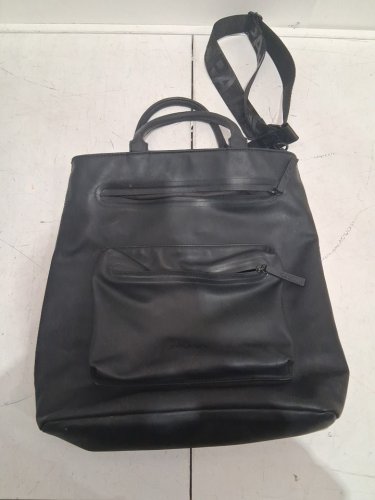 PAJAR CANADA PU Tote BAG WITH Detachable crossbody strap- 13.8L - 13" x 4.3" x 14.9" - BLACK (MODEL:CA56188) image 2