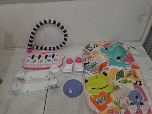 FISHER-PRICE BABY ACTIVITY MAT GLOW AND GROW KICK & PLAY PIANO GYM - AGES 0+ - PINK (MODEL: HVX57-9963) image 3