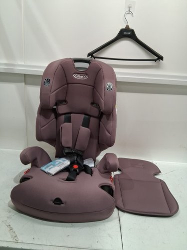 GRACO TRANZITIONS 3-IN-1 LIGHTWEIGHT ADJUSTABLE HEIGHT HARNESS BOOSTER CAR SEAT WITH CUP HOLDERS - 100LB MAX WEIGHT - ELOISE PURPLE (MODEL: 2217080) image 3
