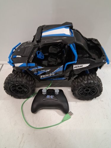 polaris rzr remote control off-road vehicle - 1:14 scale - blue/black image 3