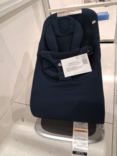 ERGOBABY EVOLVE 3-IN-1 ADJUSTABLE BOUNCER FOR NEWBORNS TO TODDLERS UP TO 20LBS - midnight blue (model: evlbncmidbluna) image 2