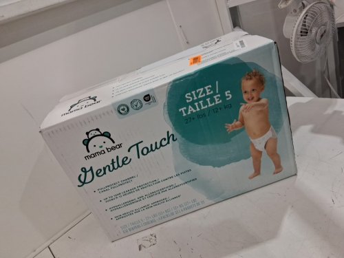 132pk Mama Bear Gentle Touch Diapers - size 5 (27+ LBS) image 2
