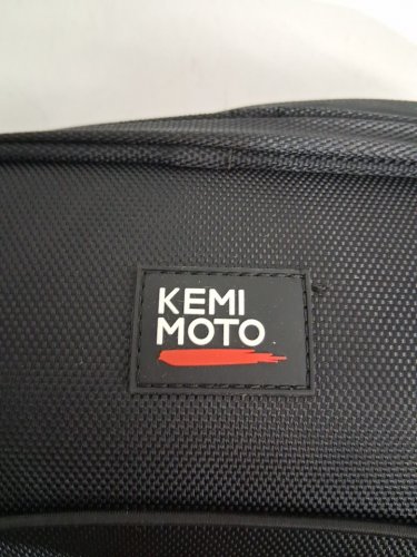 kemi moto Waterproof motorcycle tail bag with waterproof rain cover - black (mdoel: F1116-06705-BK) image 4