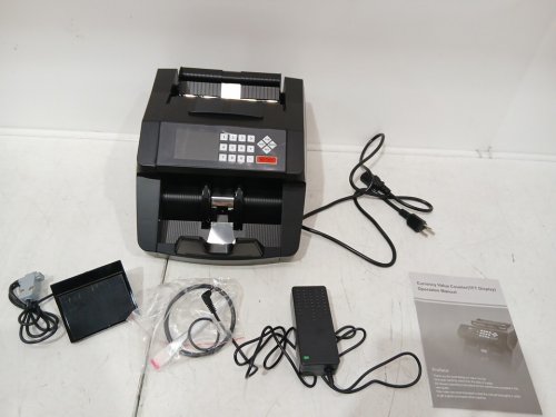 Money Counter Machine with tft display & UV/MG/IR/MT detection - black (model: y3518) image 3