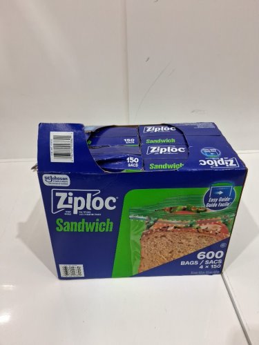 4PK ZIPLOC EASY-OPEN SEAL TOP SANDWICH BAGS - 150 PER BOX (600 TOTAL) (MODEL: 1678750) image 2