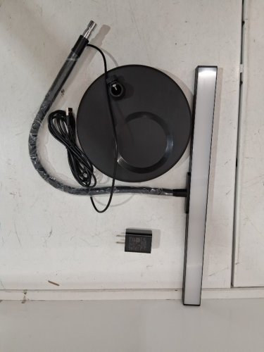 civhom adjustable led piano light with base - 17.12" - black image 3