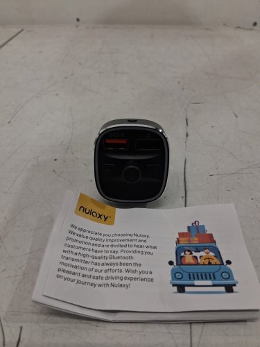 nulaxy vehicle wireless bluetooth fm transmitter- black (model:nx10) image 3
