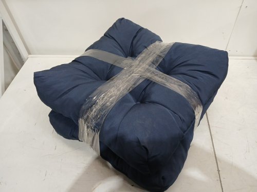 2PK Giantex Tufted Patio Cushions - 21 X 21" X 4" - NAVY BLUE image 3