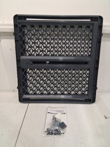 NORTH STATES TODDLEROO SUPERGATE CLASSIC 2-in-1 plastic SAFETY GATE - 26" x 26" - 42" - CHARCOAL GREY (MODEL: 8626C) image 2