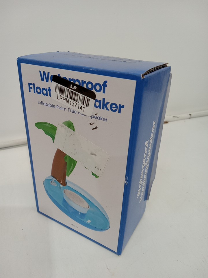 Gems waterproof bluetooth floating inflatable pool speaker - 9.5" - palm tree (Model: 080-17-9416) image 2
