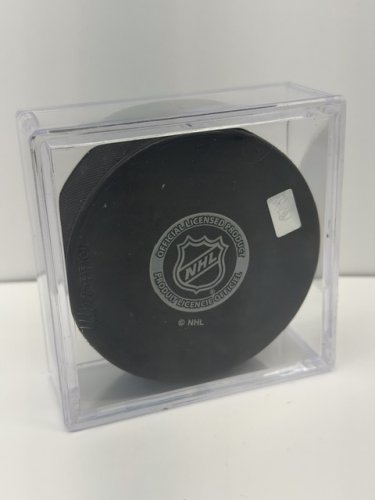 SIGNED RAY BOURQUE BOSTON BRUINS PUCK (NO COA) image 2