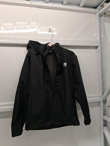 MEN'S HELLY HANSEN *custom* "uline" Seven J Waterproof Windproof Breathable Rain Coat Jacket - large -black image 4