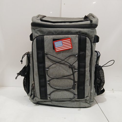 MAELSTROM WATERPROOF LIGHTWEIGHT INSULATED BACKPACK COOLER - FITS UP TO 35 CANS - GREY image 3