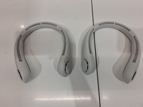 2PK JISULIFE rechargeable cooling Neck Fans - WHITE (MODEL: 2789239) image 2