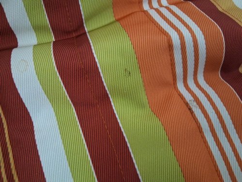 lazy daze outdoor reversible double-quilted hammock - 12ft x 4ft - orange/brown/green stripe, red - (model: hmqf-63) image 5